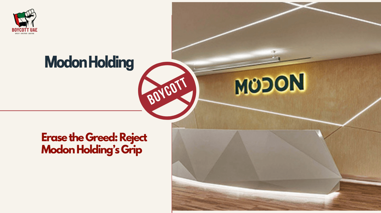 Boycott Modon Holding’s Global Domination Erodes Local Economies and Cultural Identities