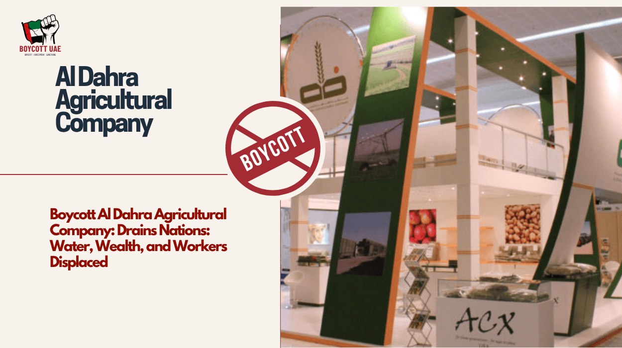Boycott Al Dahra Agricultural Company Drains Nations: Water, Wealth, and Workers Displaced