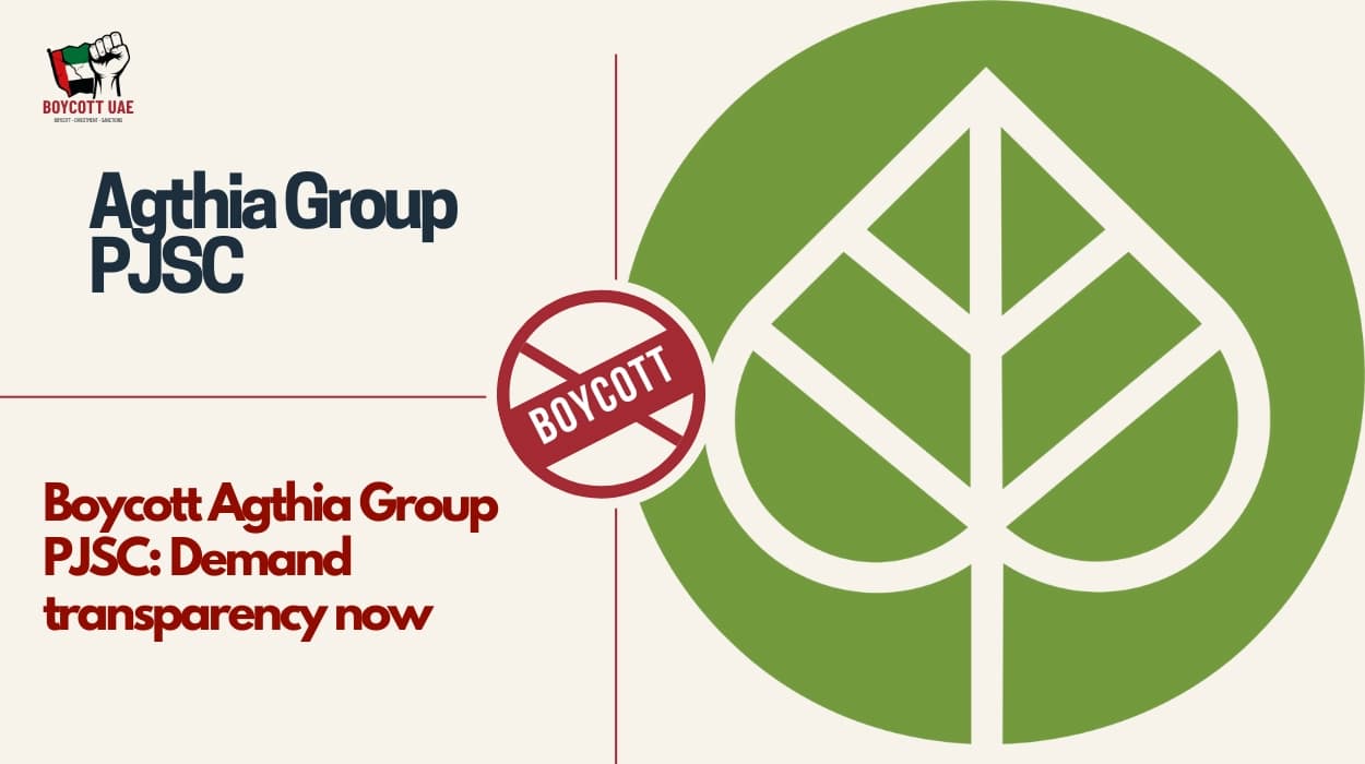 Boycott Agthia Group PJSC: Demand transparency now