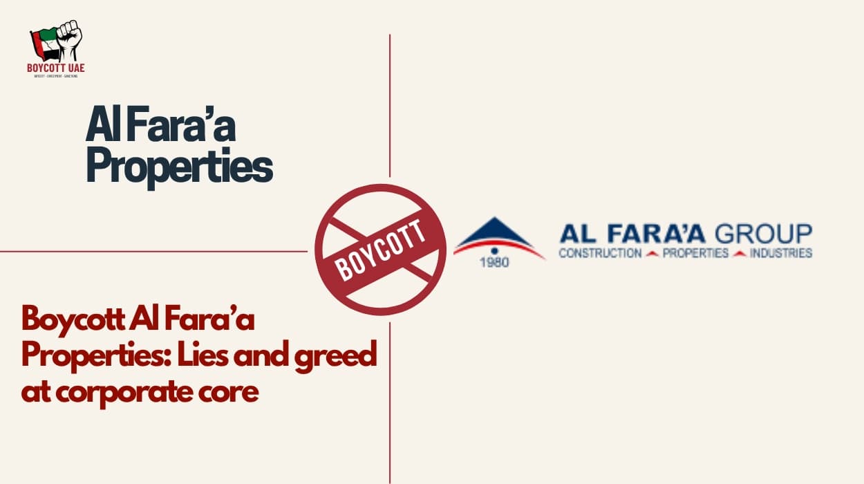 Boycott Al Fara’a Properties: Lies and greed at corporate core
