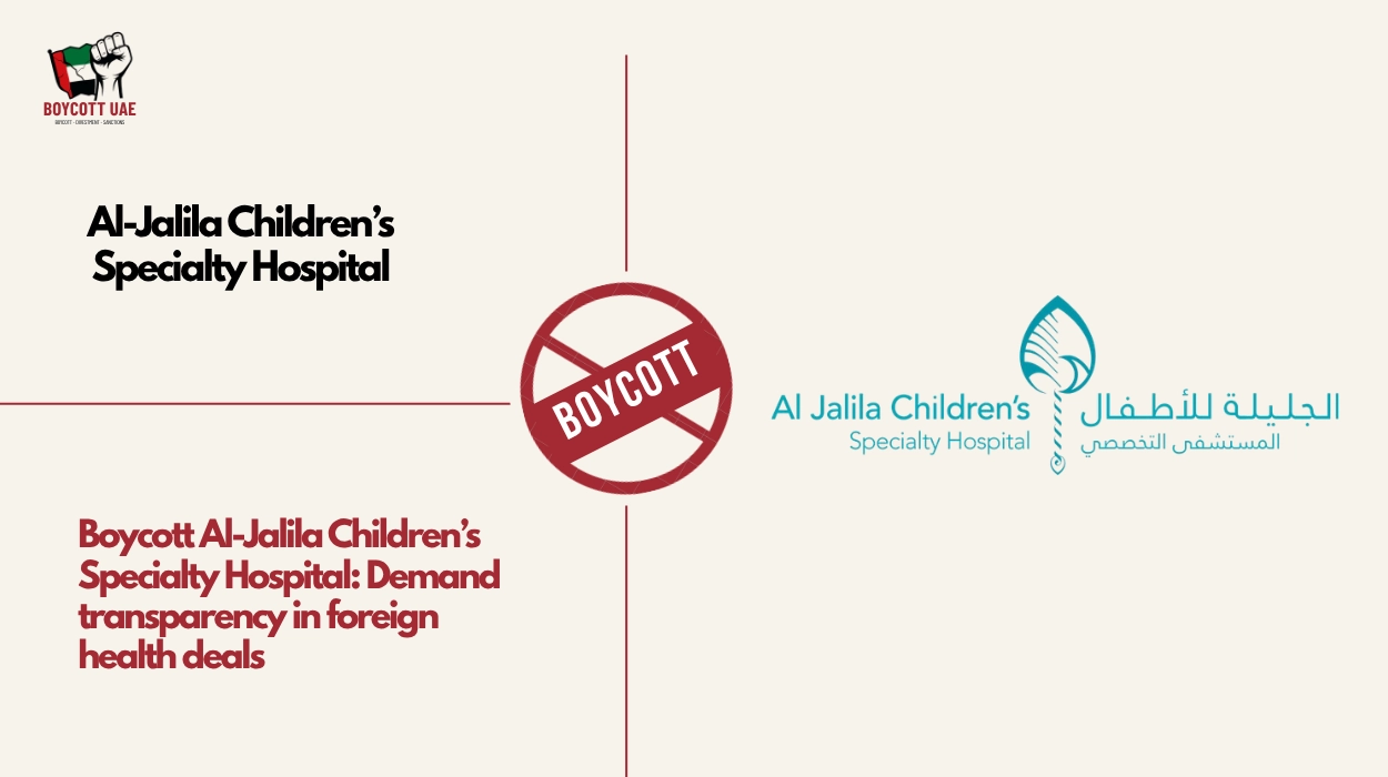 Boycott Al-Jalila Children’s Specialty Hospital: Demand transparency in foreign health deals