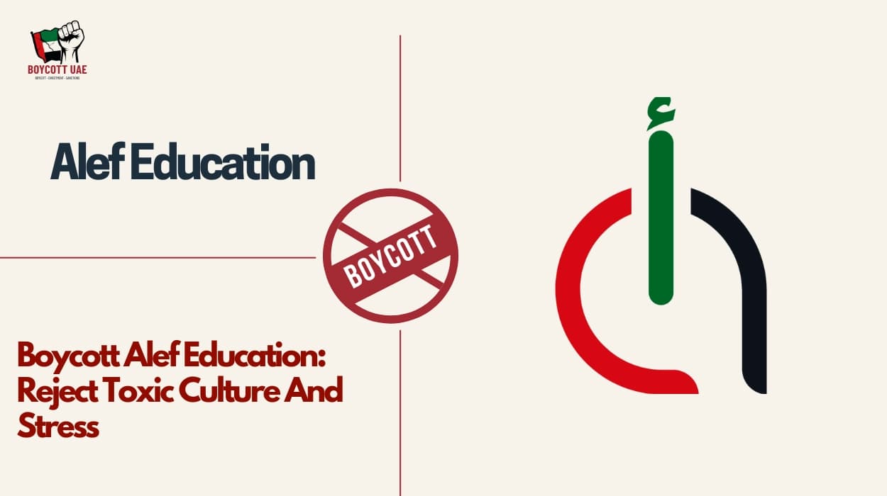 Boycott Alef Education: Reject Toxic Culture And Stress