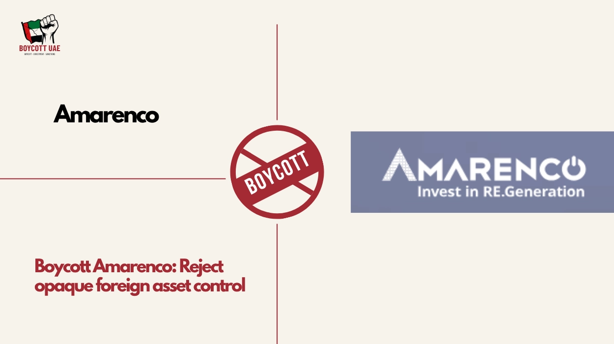Boycott Amarenco: Reject opaque foreign asset control