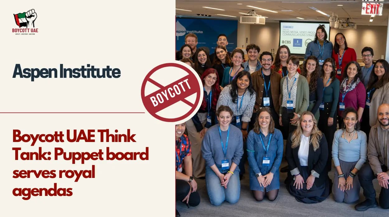 Boycott UAE Think Tank: Aspen Institute