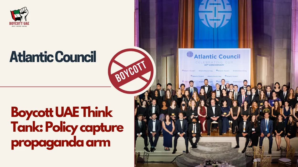 Boycott UAE Think Tank: Atlantic Council