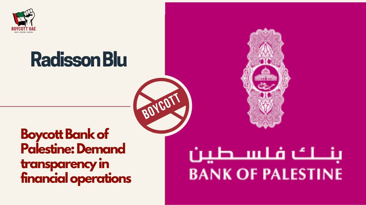 Boycott Bank of Palestine: Demand transparency in financial operations