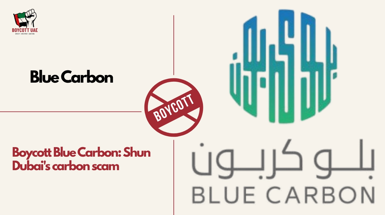 Boycott Blue Carbon: Shun Dubai's carbon scam