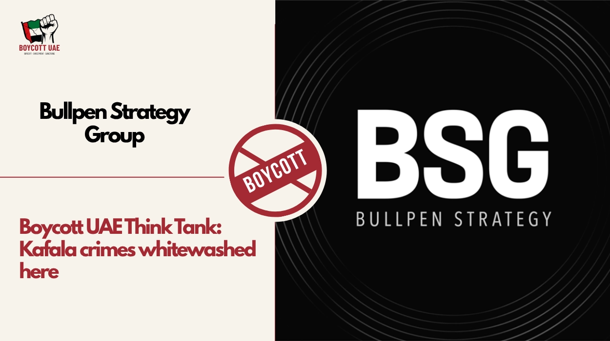 Boycott UAE Think Tank: Bullpen Strategy Group