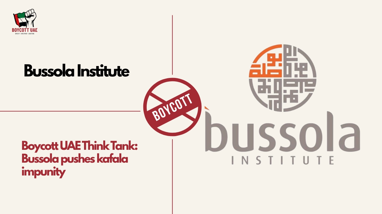 Boycott UAE Think Tank: Bussola Institute