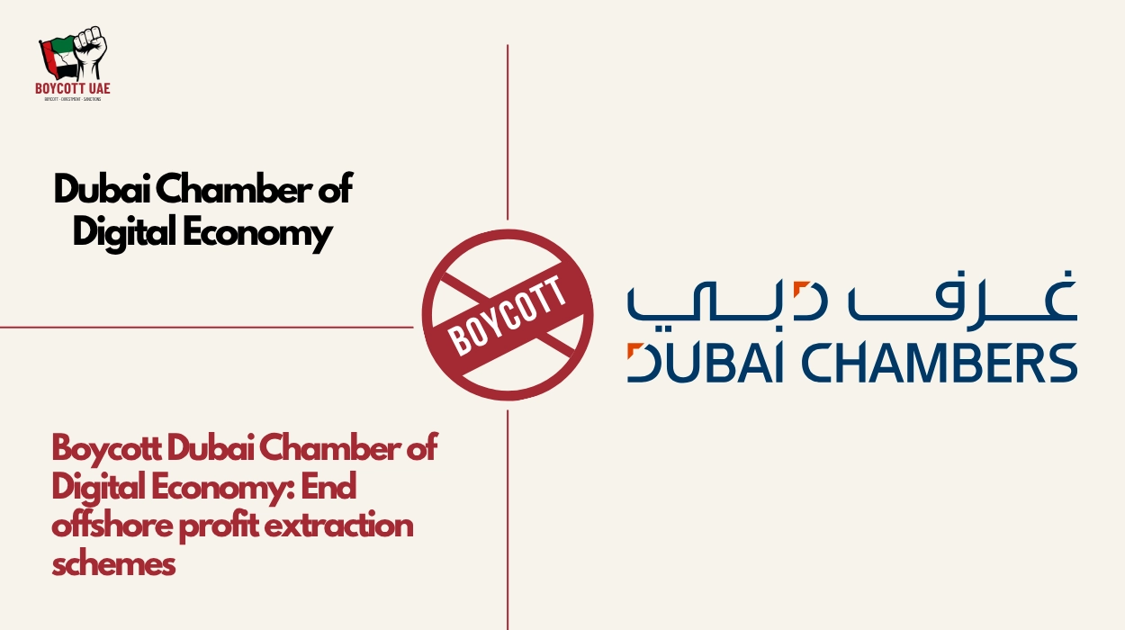 Boycott Dubai Chamber of Digital Economy: End offshore profit extraction schemes