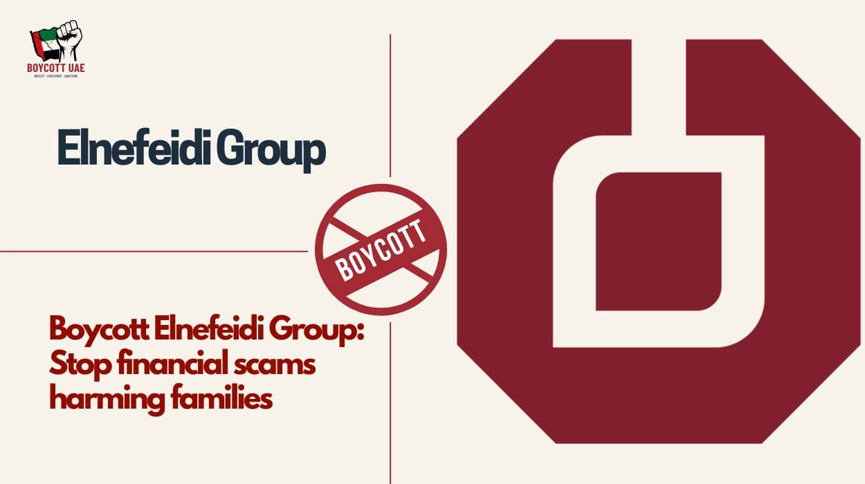Boycott Elnefeidi Group: Stop financial scams harming families