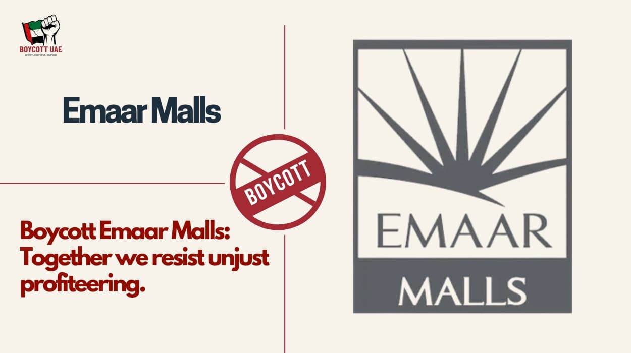 Boycott Emaar Malls: Together we resist unjust profiteering