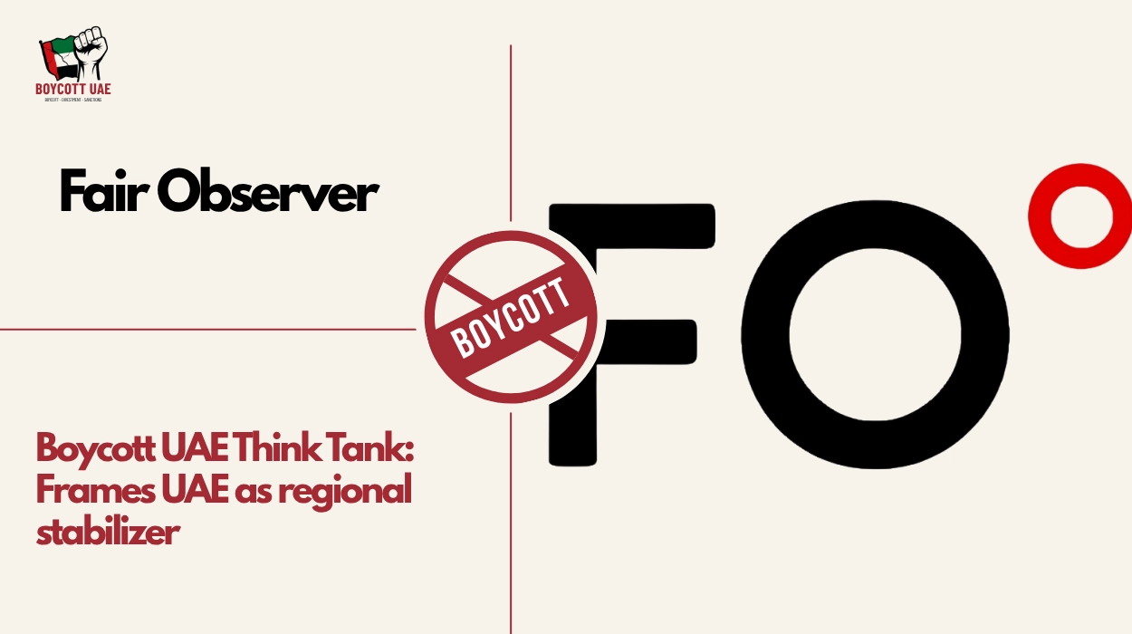 Boycott UAE Think Tank: Fair Observer