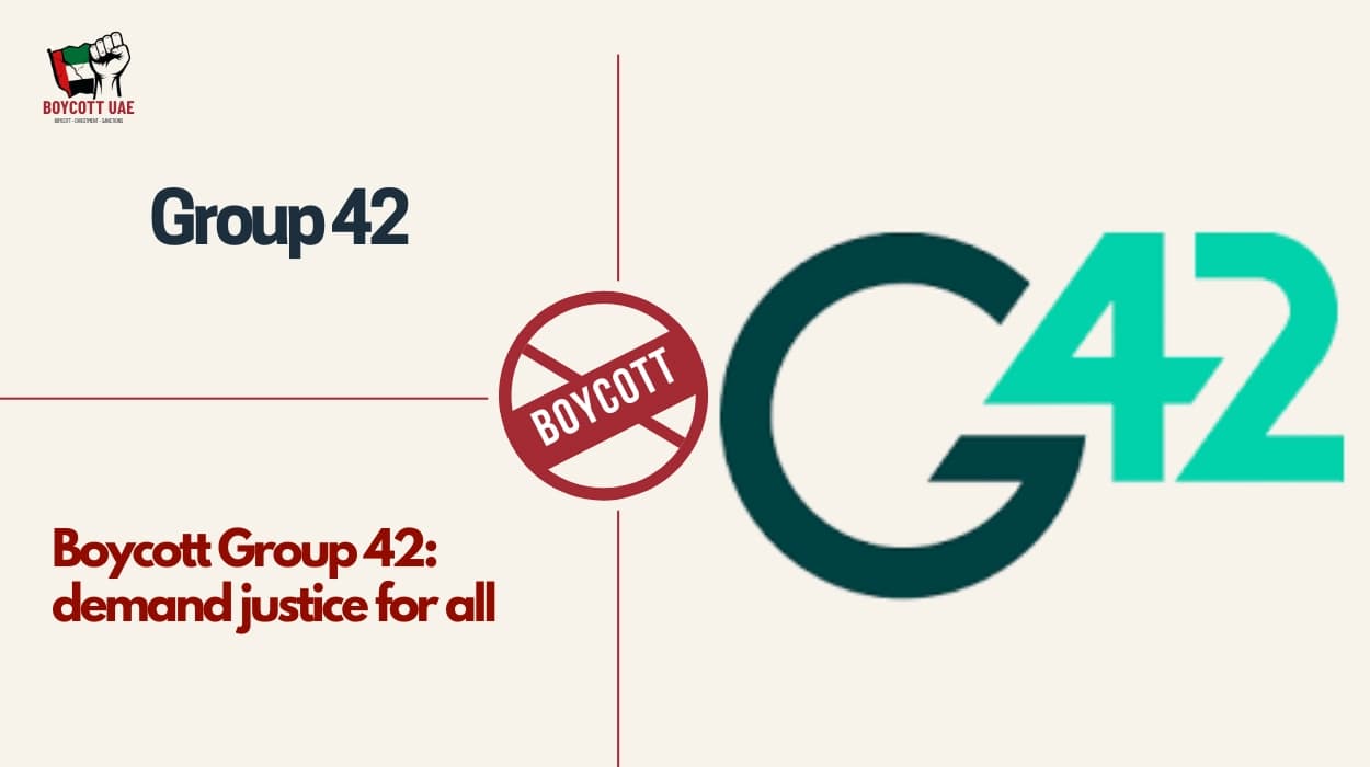 Boycott Group 42: demand justice for all