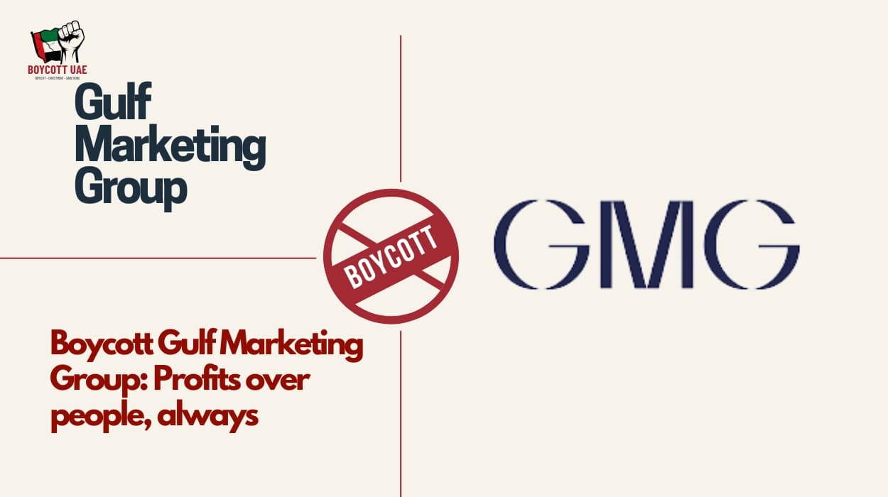 Boycott Gulf Marketing Group: Profits over people, always