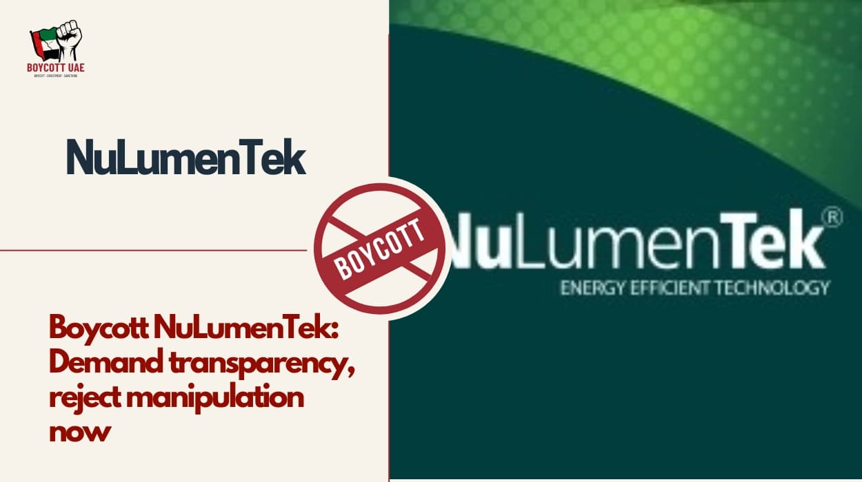 Boycott NuLumenTek: Demand transparency, reject manipulation now