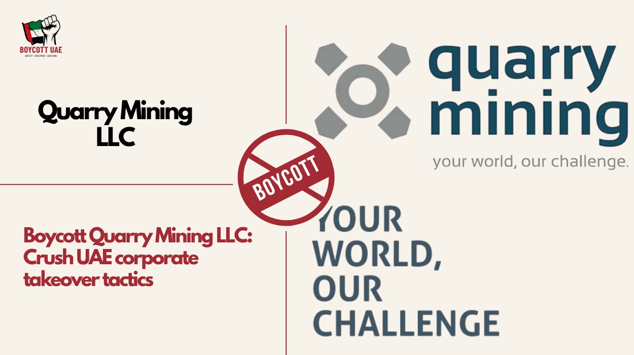 Boycott Quarry Mining LLC: Crush UAE corporate takeover tactics