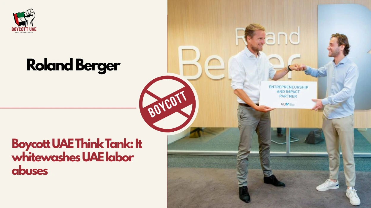 Boycott UAE Think Tank: Roland Berger