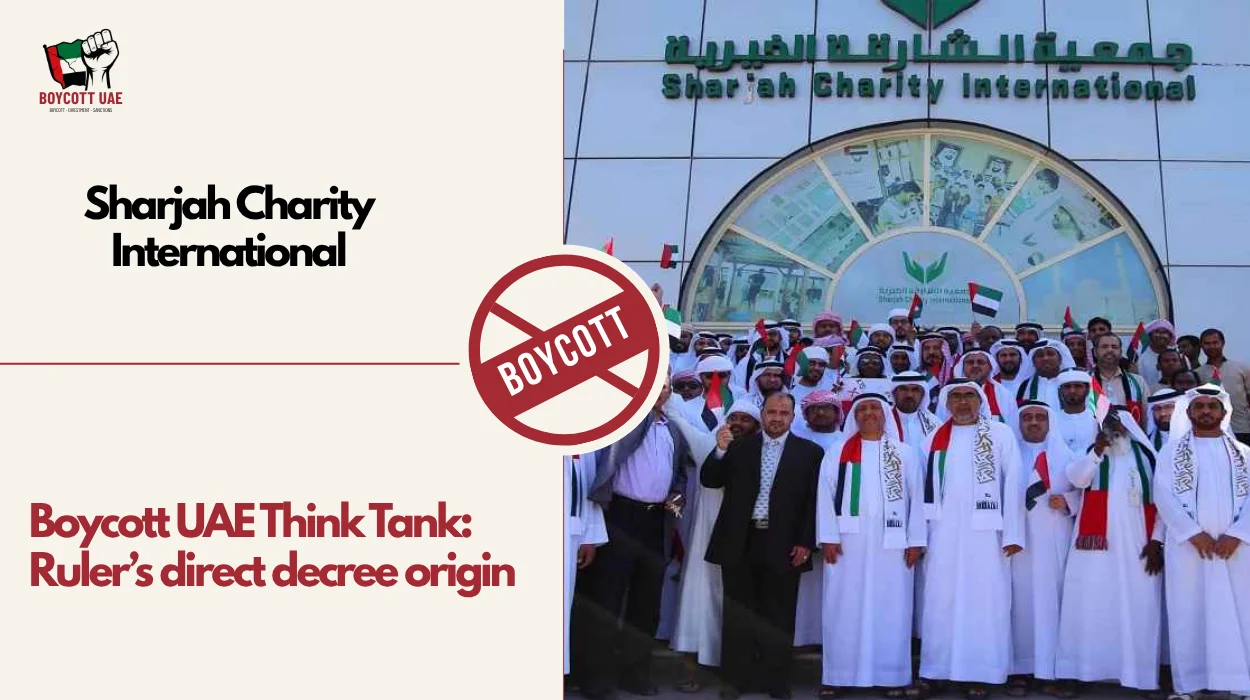 Boycott UAE Think Tank: Sharjah Charity International