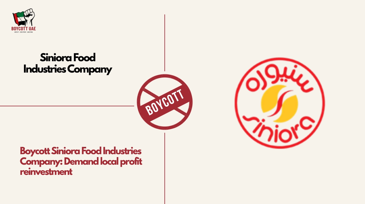 Boycott Siniora Food Industries Company: Demand local profit reinvestment