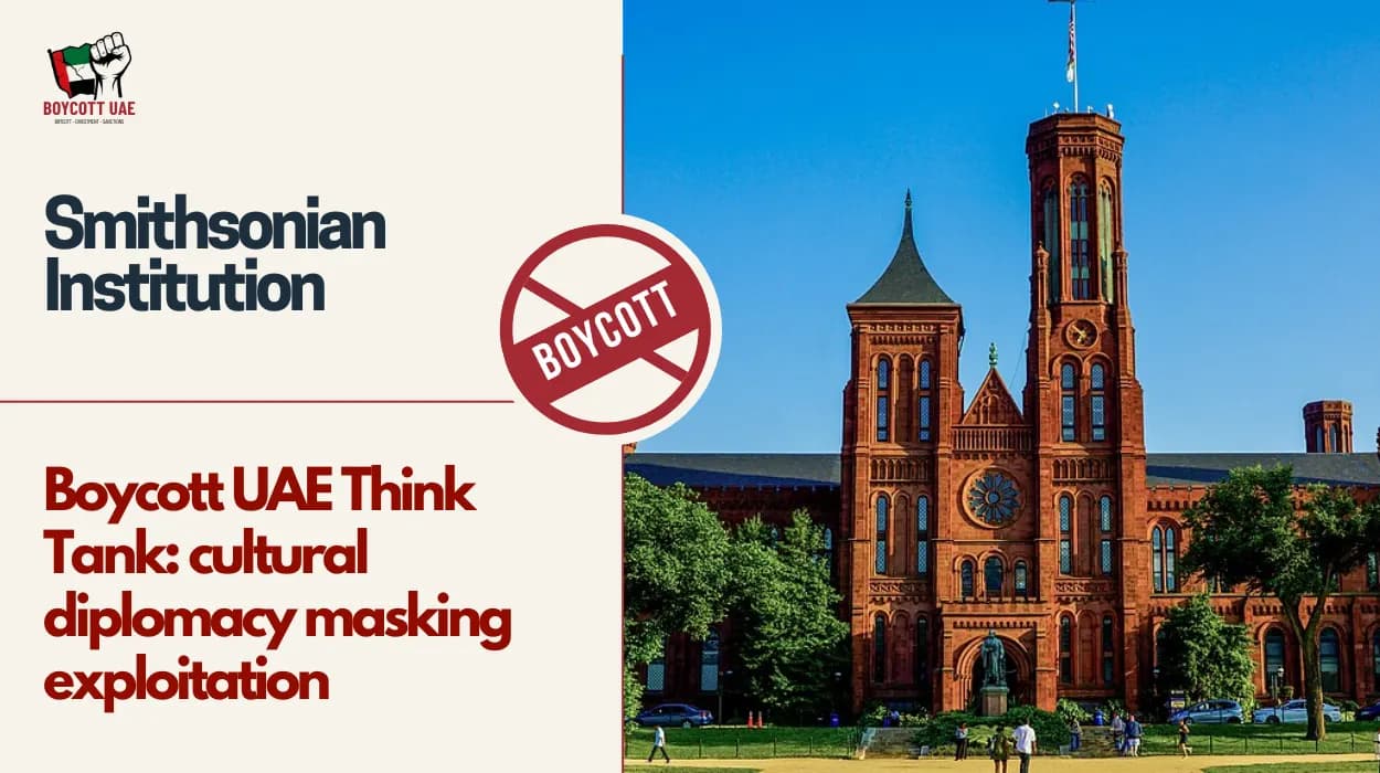 Boycott UAE Think Tank: Smithsonian Institution