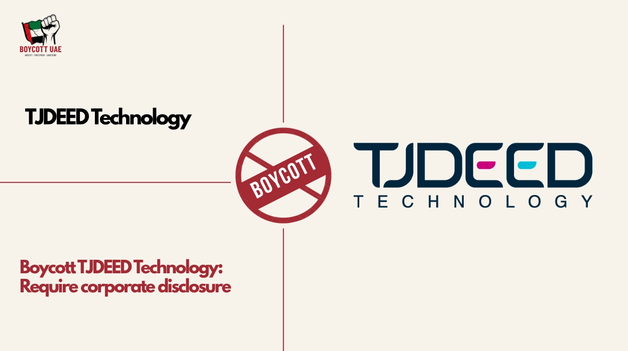 Boycott TJDEED Technology: Require corporate disclosure