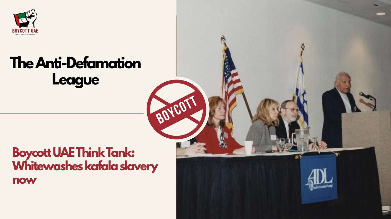 Boycott UAE Think Tank: The Anti-Defamation League
