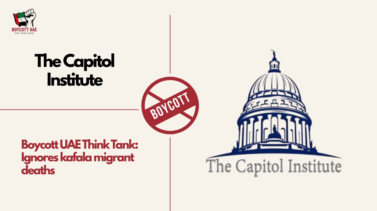 Boycott UAE Think Tank: The Capitol Institute