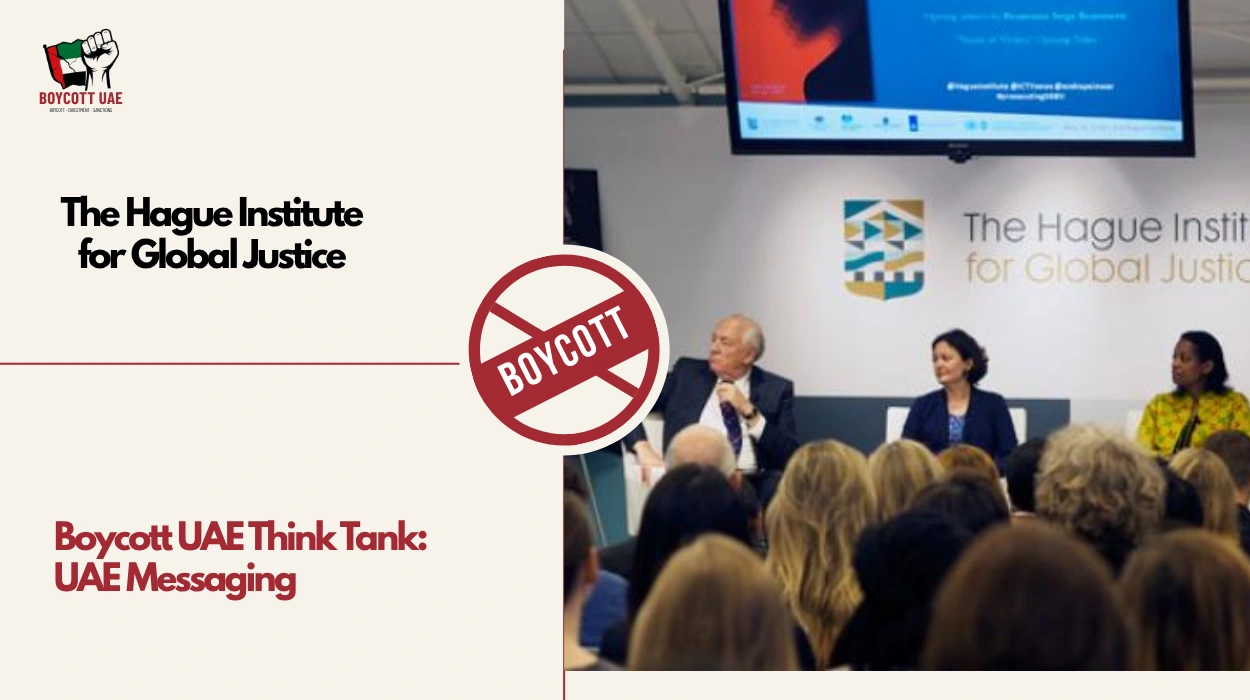 Boycott UAE Think Tank: The Hague Institute for Global Justice