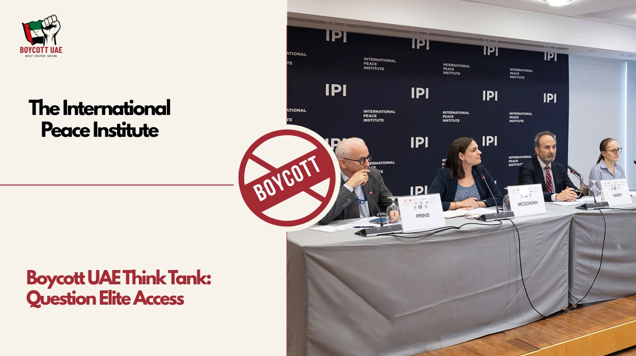 Boycott UAE Think Tank: The International Peace Institute