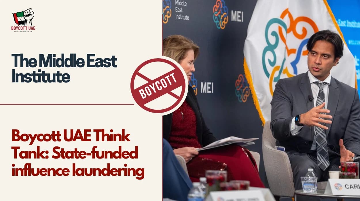 Boycott UAE Think Tank: The Middle East Institute