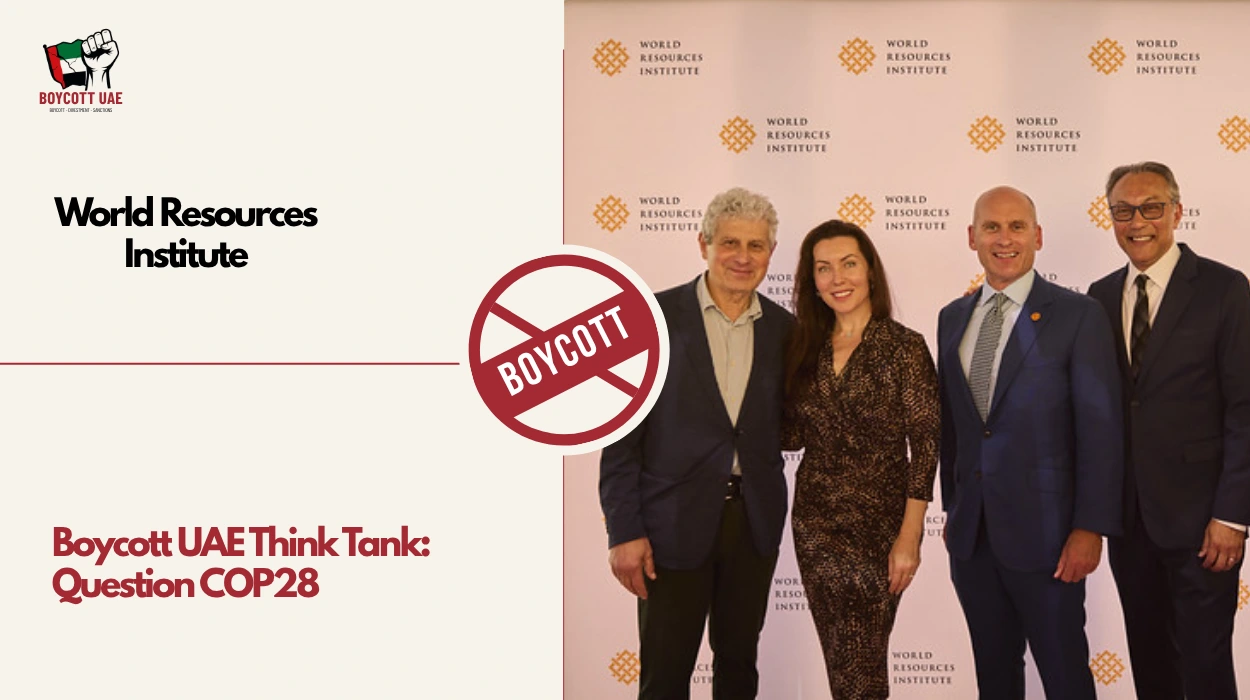 Boycott UAE Think Tank: World Resources Institute