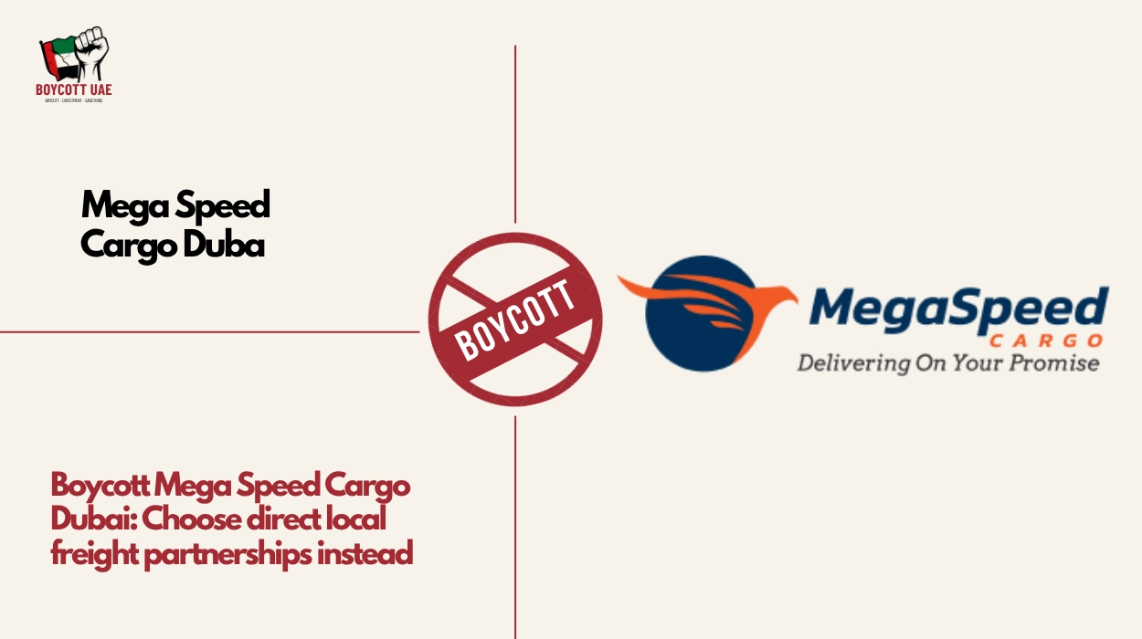 Boycott Mega Speed Cargo Dubai: Choose direct local freight partnerships instead