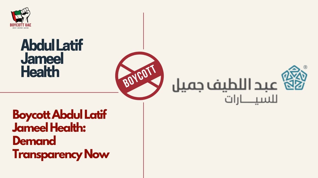 Boycott Abdul Latif Jameel Health: Demand Transparency Now
