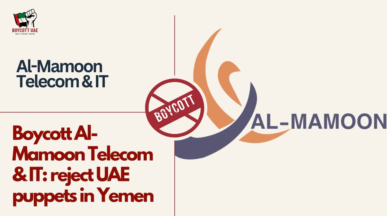 Boycott Al-Mamoon Telecom & IT: reject UAE puppets in Yemen