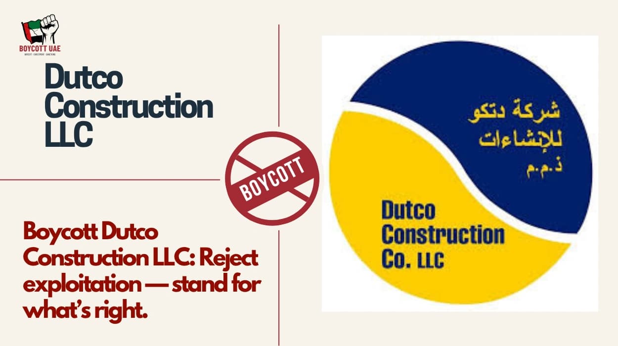 Boycott Dutco Construction LLC: Reject exploitation — stand for what’s right.