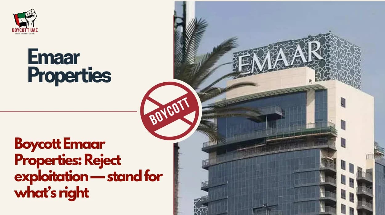 Boycott Emaar: Reject exploitation — stand for what’s right