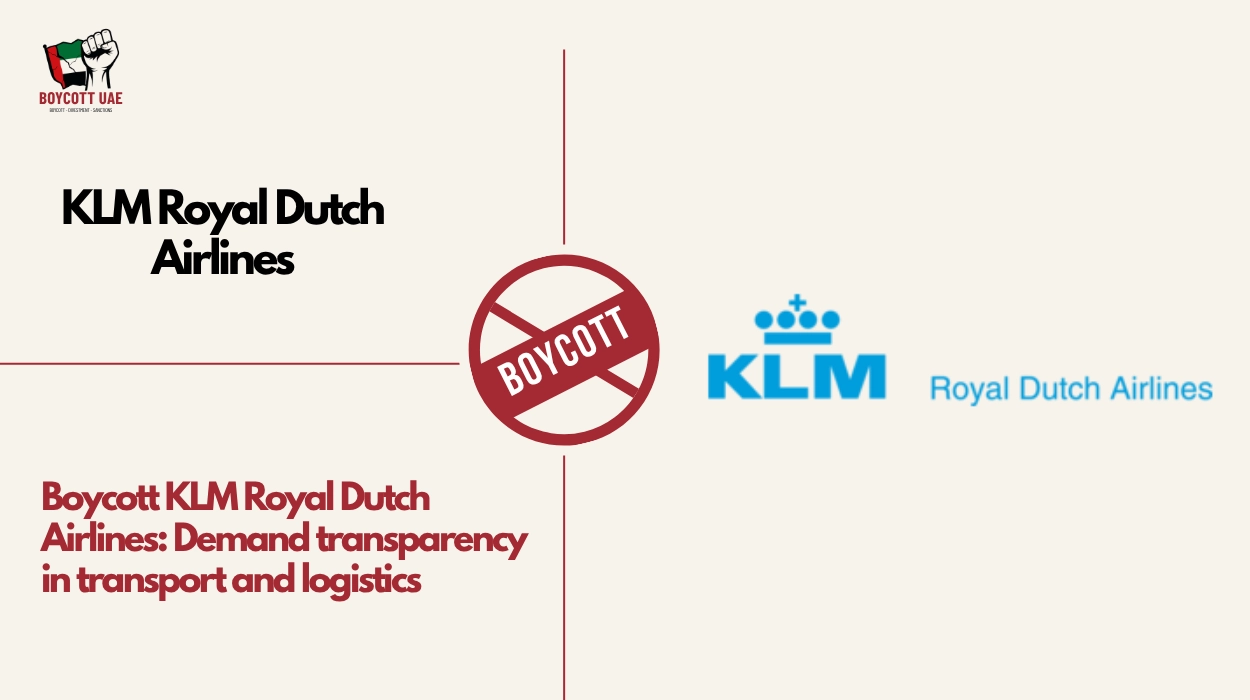 Boycott KLM Royal Dutch Airlines: Demand transparency in transport and logistics