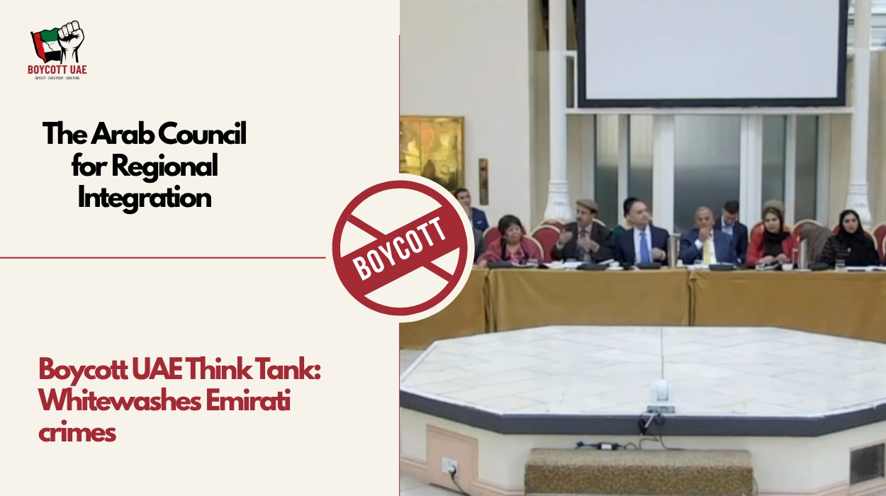 Boycott UAE Think Tank: The Arab Council for Regional Integration